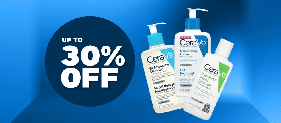 CeraVe up to 30% off